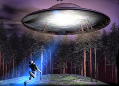 Ilustrasi penculikan Travis Walton oleh Alien 